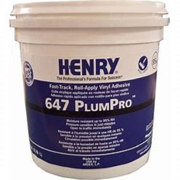 Henry 647 PlumPro Fast-Track, Roll-Apply Vinyl Adhesive 1 GAL, Henry, Mfr#: 647 1 GAL